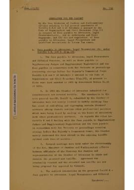 General amendments og Tariffs G.H.K and N of Schedule A annexed to the Code of Organization and Civil Procedure (Cap 15) in respect of fees payable to Advocates, Legal Procurators, etc, and to Architects and Civil Engineers and the new regulation of fees