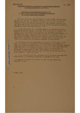 Amendment to the National Assistance Act to make possible the grant of Sickness Assistance to mentally handicapped persons