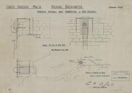 Grand Harbour Malta - Ricasoli Breakwater - Proposed approach thro' Embrasure in Fort Ricasoli