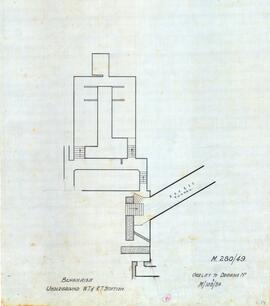 Underground W.T, and R.T. Station - Overlay to Drawing M/108A/39