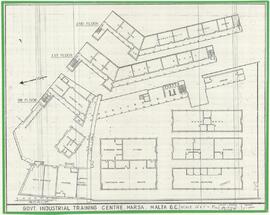 Plan of the government industrial training centre in Marsa