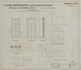 St Elmo Breakwater - Lightkeepers Quarters - Details of External Door