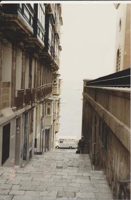 A street in Valletta leading to Marsamxett Creek