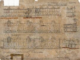 (Title torn out of drawing) - End part shows 'Record Plan of 'C' Block'