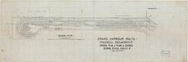 Grand Harbour Malta - Ricasoli Breakwater - General Pland & Plans of Coursesshewing Blocks Joggles &c