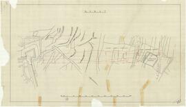 Amended plan of land to be expropriated in Rabat for the railroad showing in red. The owners of the land and the size of the land required shown in plan.