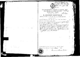 Passport Application of Azzopardi Carmelo