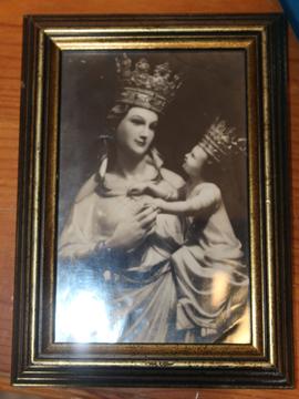 Framed photograph of Our Lady of Trapani