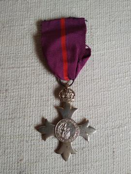 Obverse of Officer of the Most Excellent Order of the British Empire (OBE), Military, awarded to ...