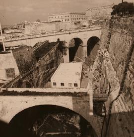 Stone Bridge in Main Ditch and St. James' Counterguard - ca 1974