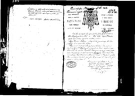 Passport Application of Xerri Giuseppe