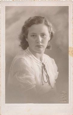 Postcard showing Maria Therese Frendo Randon
