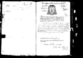 Passport Application of Franceschina Giuseppa