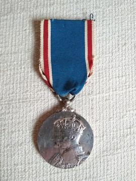 Obverse of King George VI Coronation Medal awarded to Anthony Joseph Gatt