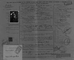 Passport Application of Paris Vincent