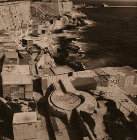 Grand Harbour Foreshore - British Coastal Gun Emplacement - ca 1974