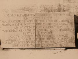 Marble Plaque, originally in Vedome Bastion, Fort St. Elmo