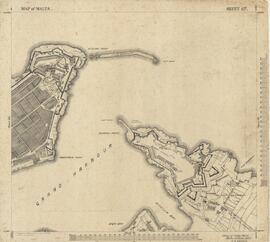 Map of Malta - Grand Harbour-St. Elmo-Fort Ricasoli