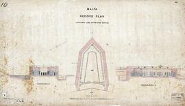 MALTA - Record Plan of - Cottonera Lines Notre-Dame Bastion