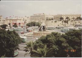 Old Valletta Bus Terminus around Triton Fountain