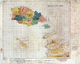 Map of Gozo and part of Malta - Surveyed from the photographs by the Geographical Section, Genera...