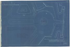Blueprint of Valletta bus terminus at Kingsgate - proposed site for fountain