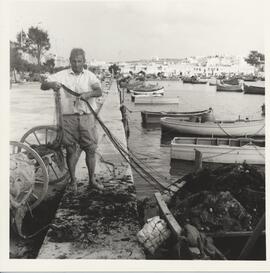 A fisherman in Marsaxlokk Bay