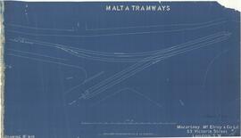 Blueprint of special works for junction at Blata l-Baida cemetery.