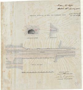 Drawing showing in red the proposed tank in the Valletta Terminus. Reference Letter No 29-18 date...