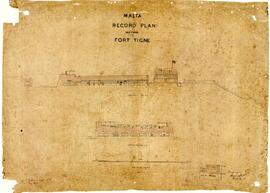 MALTA - Record Plan - Sections - Fort Tigne