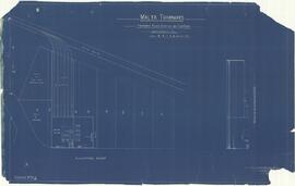 Blueprint plan of the proposed power station and car shed for the Malta Tramways