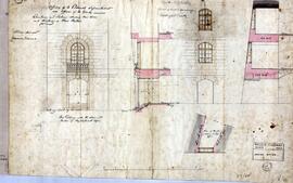 Offices of the Admiral Superintendent and Officers of the Yard - Elevation and Sections shewing n...