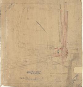Plan of the Porta Reale showing proposed modifications in and around the Old railway bridge.