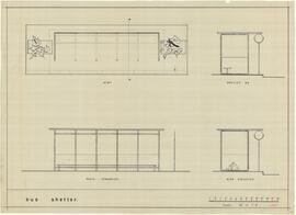 Plan of proposed bus shelter, design No. 01