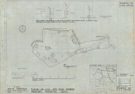 C.R.E. Malta Garrison - Fleur de Lys Site Plan showing proposed perimeter Fence