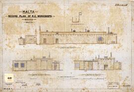 Record Plan of R.E. Workshops, Main Ditch, Valletta