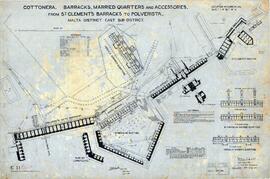 Cottonera. - Barracks, Married Quarters and Accessories - from St. Clement's Barracks to Polverista
