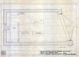 Royal Naval Hospital - Layout of Proposed Telephone Exchange - D. of D. F.S.1375