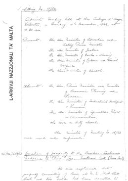 Minutes of meeting held on 4 December 1962