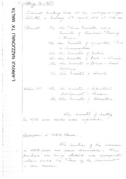 Minutes of meeting held on 8 April 1963