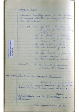 Minutes of Cabinet Meeting held on 15 April 1963
