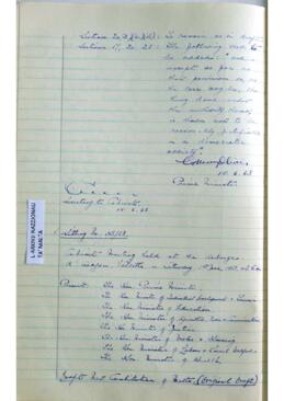 Minutes of Cabinet Meeting held on 1 June 1963