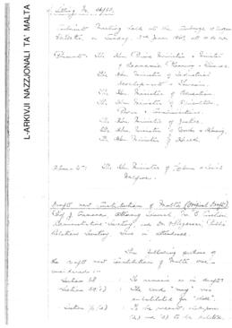 Minutes of Cabinet Meeting held on 2 June 1963