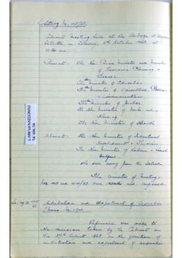 Minutes of Cabinet Meeting held on 8 October 1963