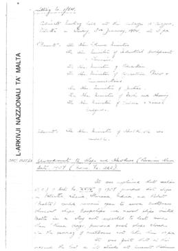 Minutes of Cabinet Meeting held on 3 January 1964