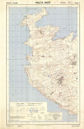 Malta West - Ordance Survey 1963