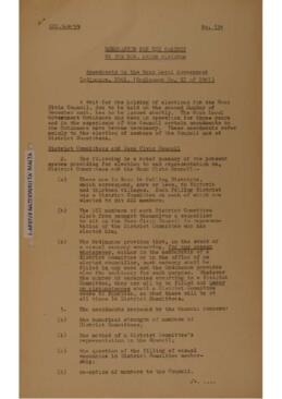 Amendments to the Gozo Local Government Ordinance, 1961, (Ordinance No XI of 1961)