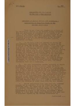 Agreement on Mutual Defence and Assistance - Importation of Duty-Free Goods by the British Author...