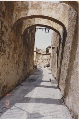 View down one of the Citadel's medieval streets