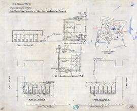 Royal Naval Hospital - A.S. Reserve 1915-16 - New Temporary Latrines At East, West and Surgical B...